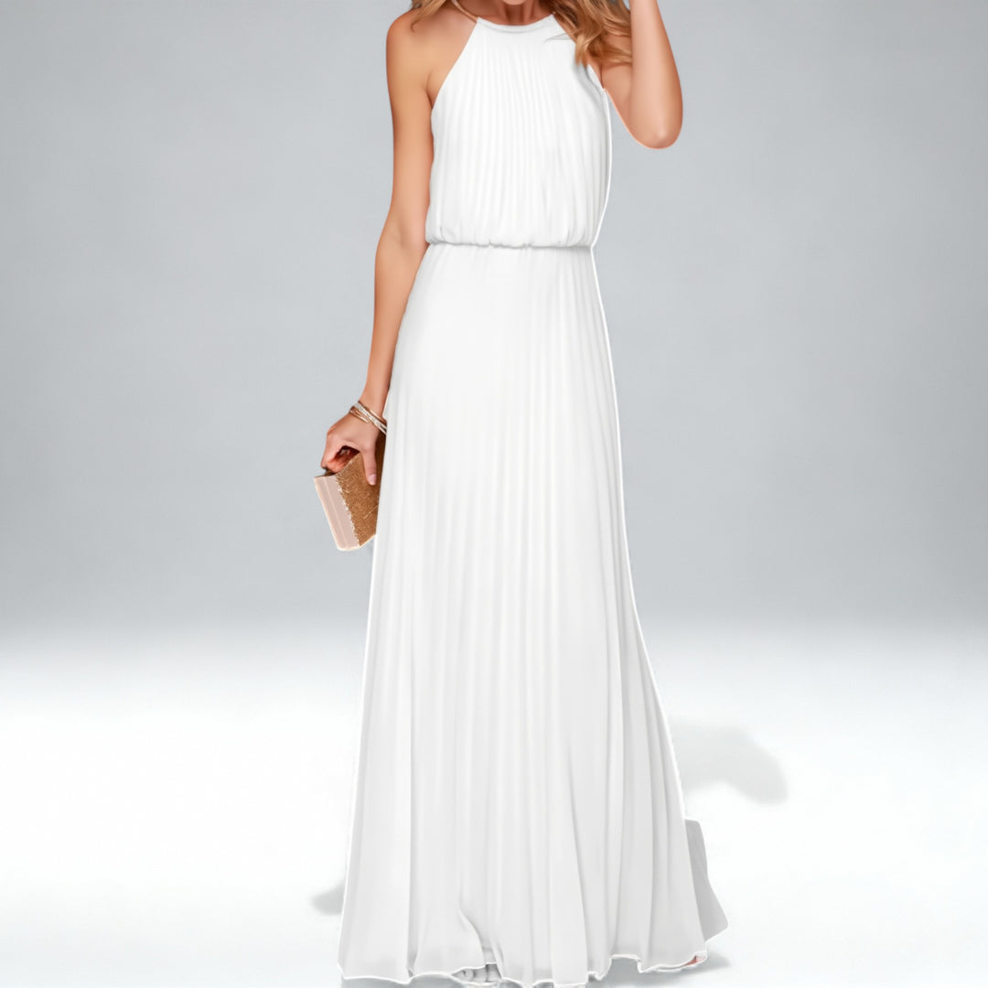 NORMA — Vestido de pregas elegante