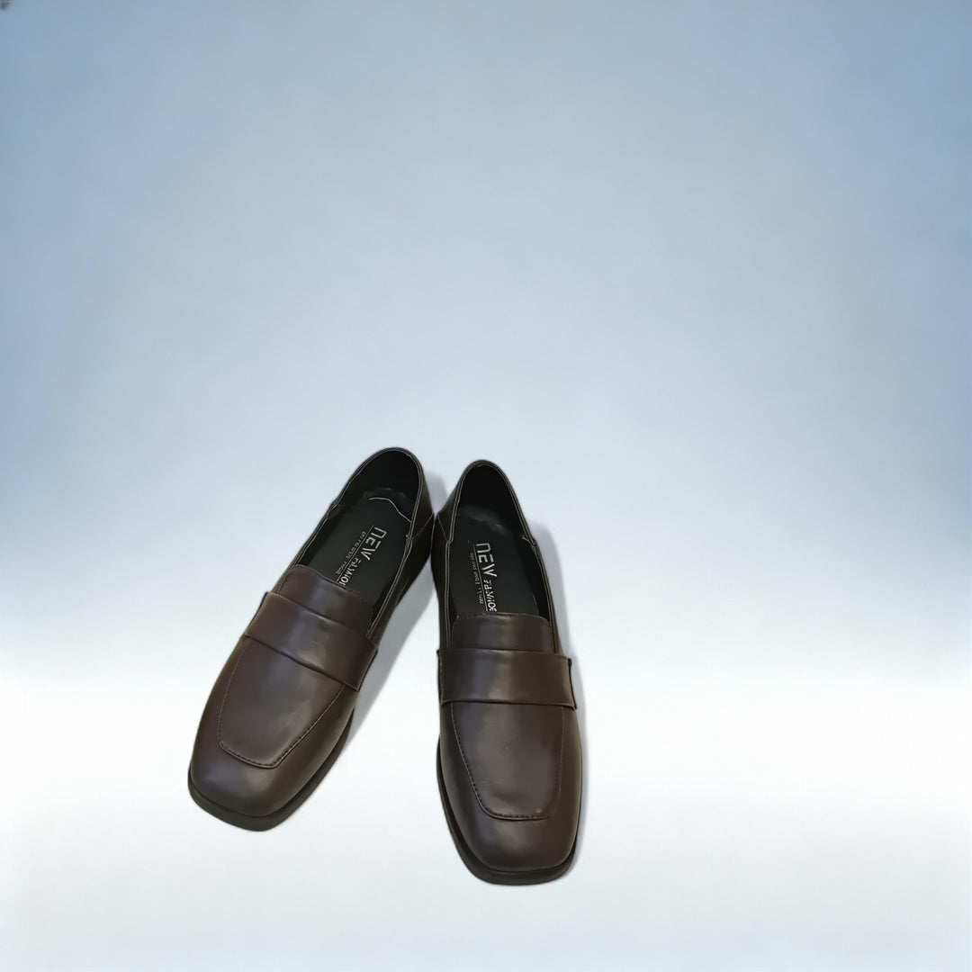 CECÍLIA — Loafers Retro de Salto Quadrado | EDIÇÃO SOFISTICADA