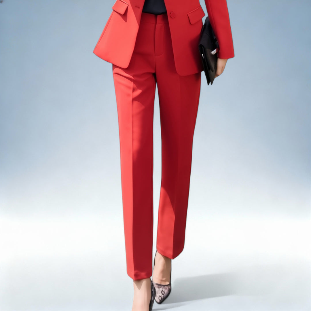 VIENA — Conjunto Profissional Vermelho | Elegância Premium