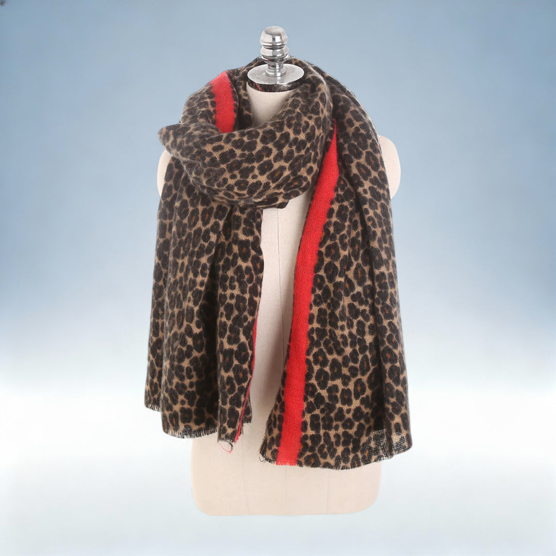 ALICE — Cachecol Leopardo Grosso e Xaile | Charme Sofisticado