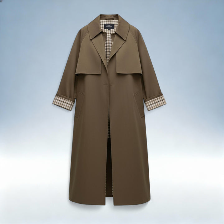 MARIANA — Casaco Trench Longo com Botões | Elegância Clássica