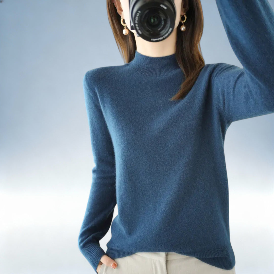 ANTONIETA — Camisola Lã Tricotada Oversized | Conforto Premium